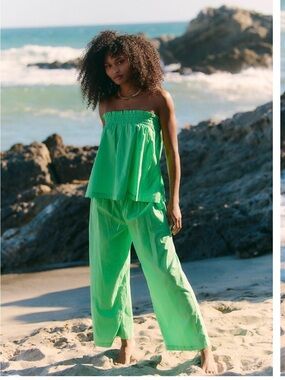 Free People Corfu tube top pant set - Coral Color - see all pictures